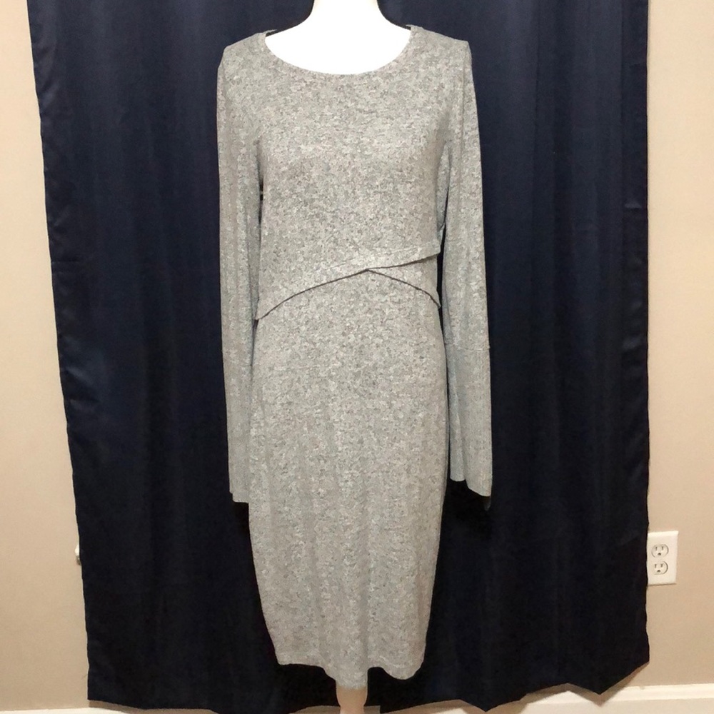 Express Faux Wrap Dress